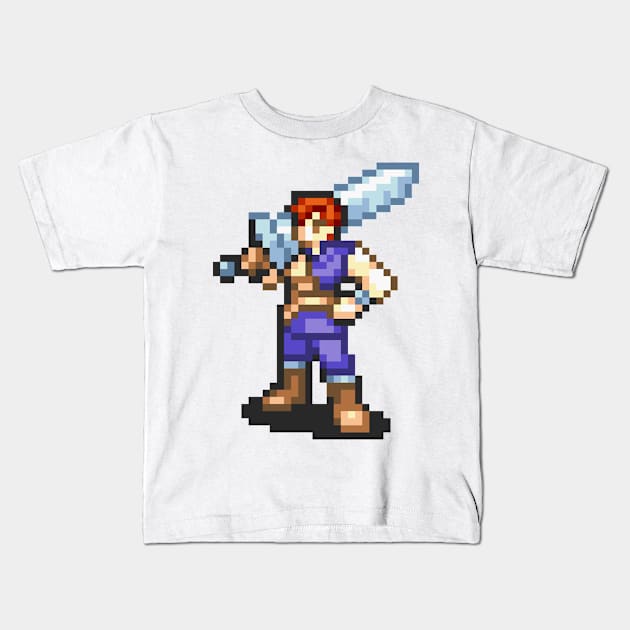 Mercenary Fighting Sprite Kids T-Shirt by SpriteGuy95